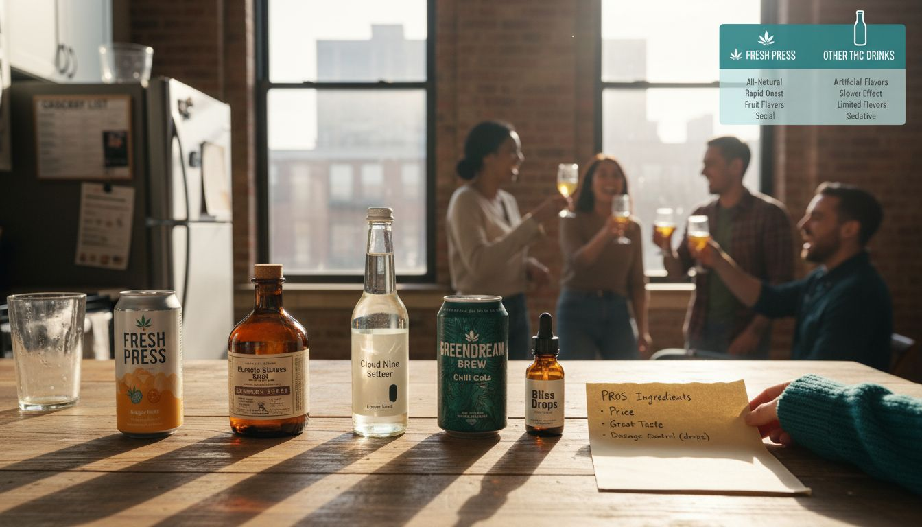 Top 5 THC-Infused Drinks Comparison 2026